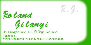 roland gilanyi business card